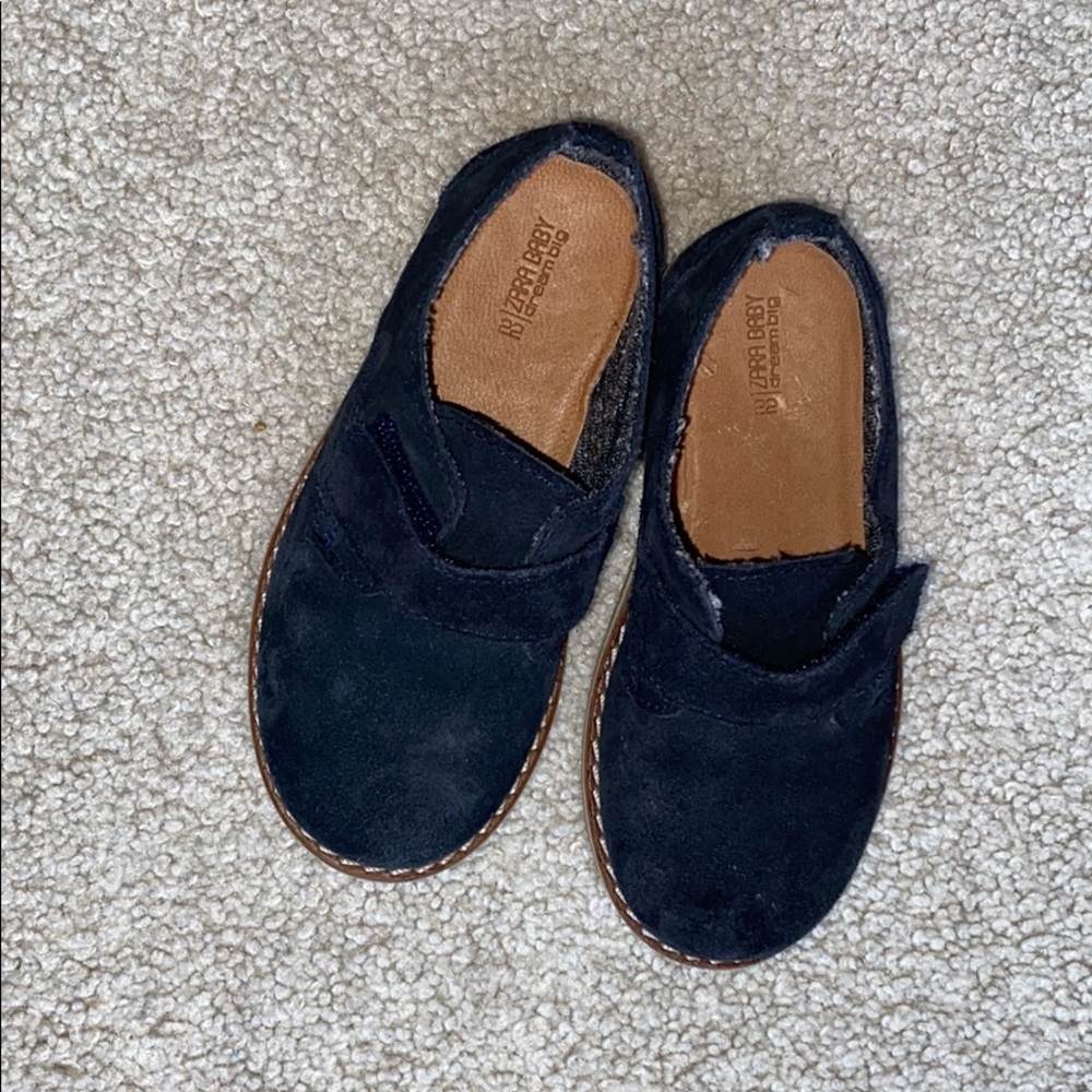 Toddler Zara suede blue shoes